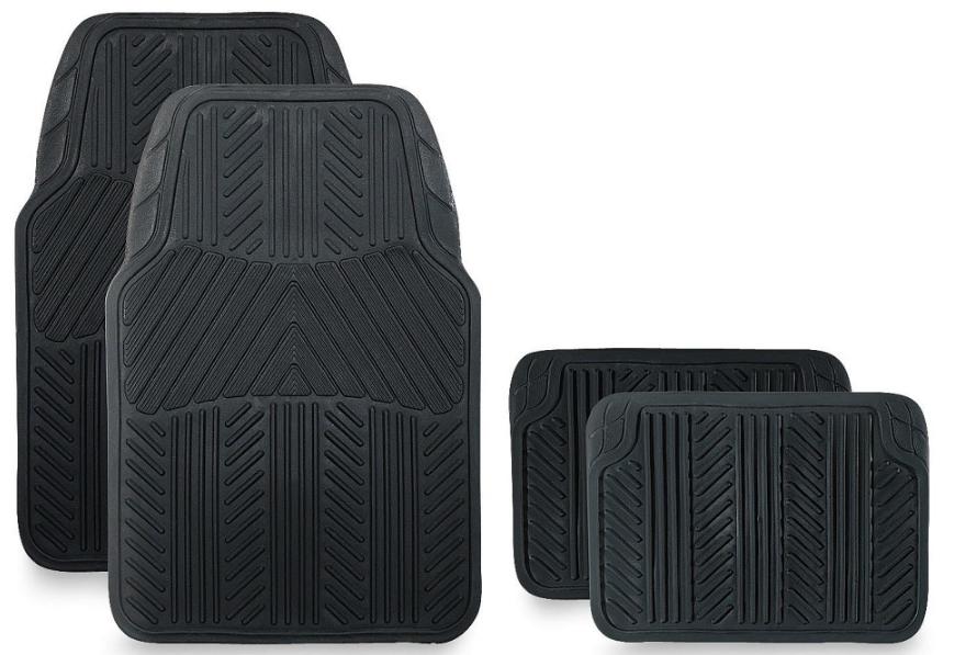 Pilot Automotive All Season 4-Piece Rubber Floor Mat Set – Only $9.99 + Earn $2.10 in SYW Points!