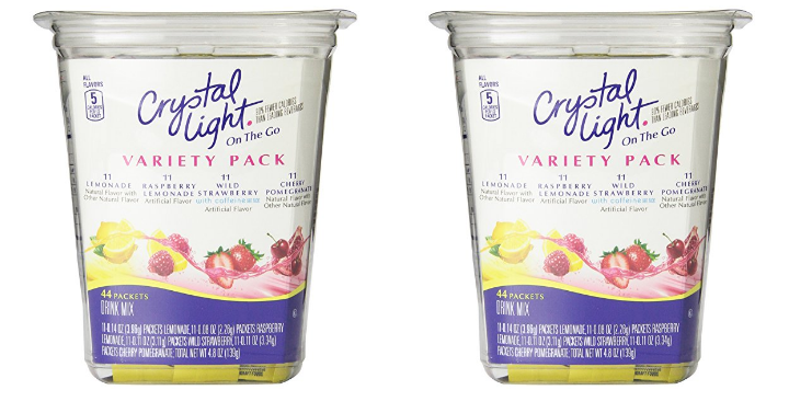 Crystal Light Drink Mix On The Go Packets (44 Count) Only $8.54 Shipped!