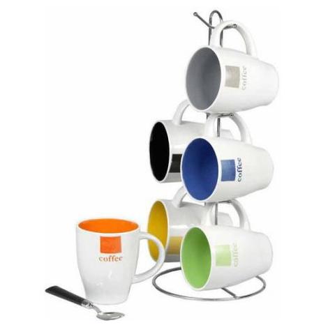 6-Piece Coffee Mug Set with Stand – Only $13.32!