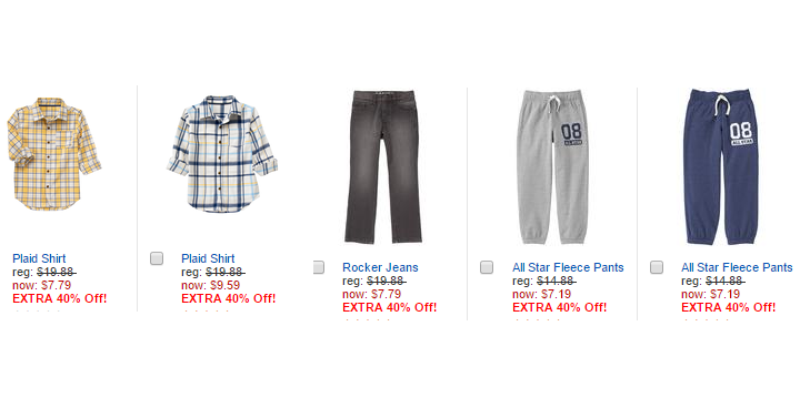 Crazy 8: Extra 40% off Sale Items + FREE Shipping! Shorts Only $4.94 Shipped!