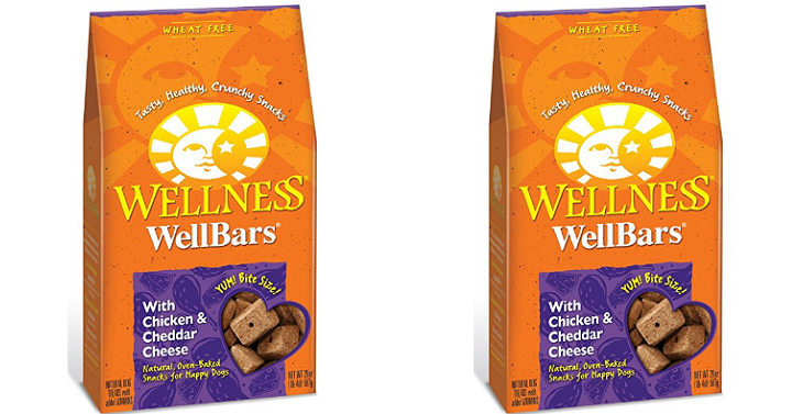 Wellness WellBars Crunchy Wheat Free Natural Dog Treats Only $7.85! (Reg. $22.22)