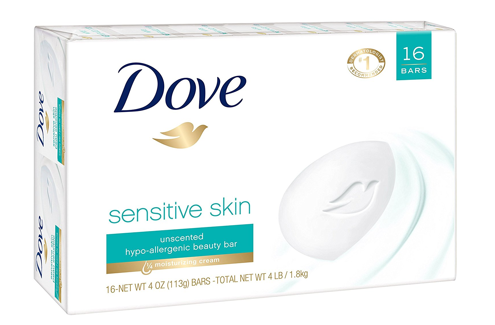 Dove Beauty Bar for Sensitive Skin, 16-ct—$9.87! (62¢ per bar)