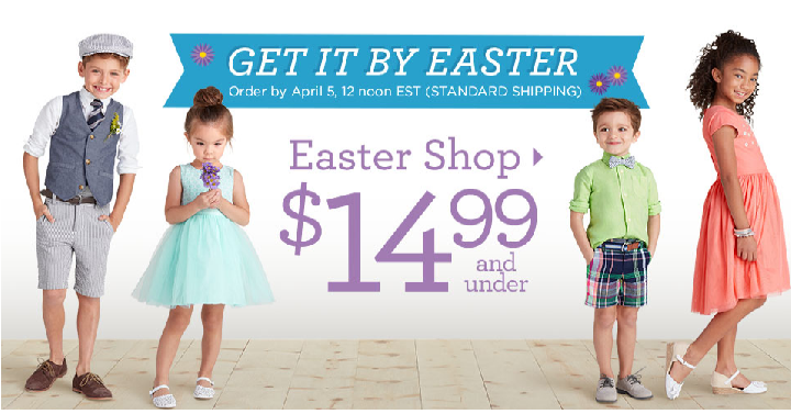 RUN! Gymboree: $14.99 & Under Sale Starts NOW + FREE Shipping! Easter Dresses, Shoes, Swim all $14.99 & Under!