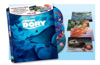 Finding Dory Steelbook with Lithograph Cards (Blu-ray + DVD + Digital) – Only $15!