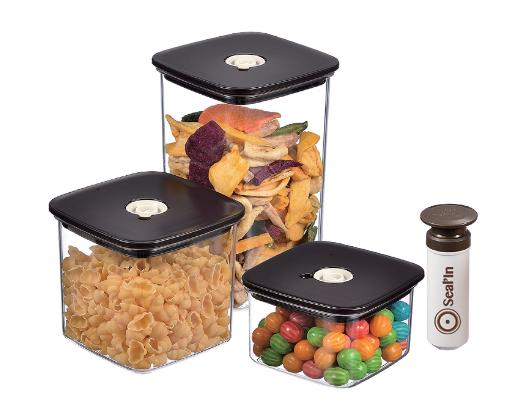 Seal’In Food Storage Vacuum Containers (Set of 3) – Only $29.99!