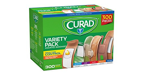 Amazon: Curad Variety Pack Assorted Bandages 300 Count Only $7.98!