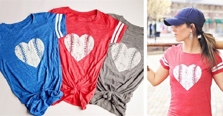 Sporty Baseball Tee’s Only $16.99!