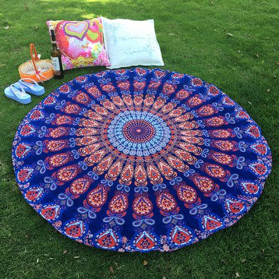Mandala Feather Totem Chiffon Round Beach Throw Only $7.83 + FREE Shipping!