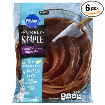 6 Pack Pillsbury Chocolate Buttercream Frosting Mix Only $2.10!