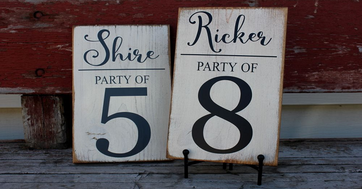 Party of Sign with Family Name Only $14.95!