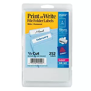 Avery File Folder Labels Pack of 252 ONLY $.98 on Amazon! (Add-On Item)