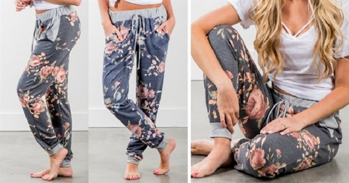 Floral Joggers Only $26.99! Perfect Everyday Wear!