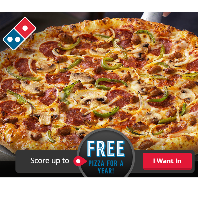 FREE eGift Code From Domino’s Pizza! 37,000 Available – Sign Up To Win One NOW!
