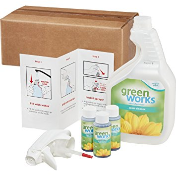 GreenWorks Glass Cleaner Concentrate Value Pack with Premium Spray Trigger Only $5.84!