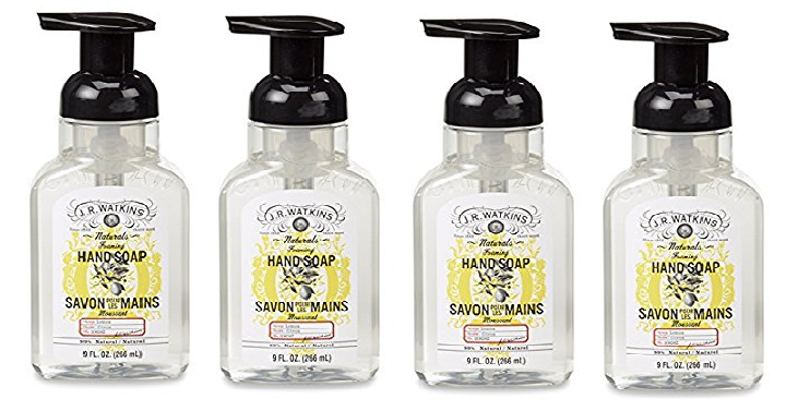 J.R. Watkins Natural Foaming Hand Soap (Lemon) 6 Pack Only $20.46!