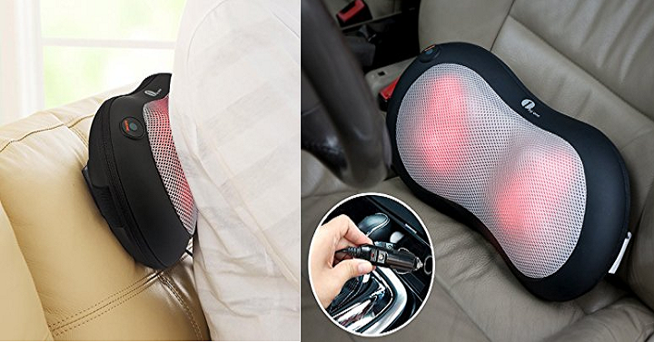 Massage Pillow Massager with Heat Balls Only $27.71 on Amazon!