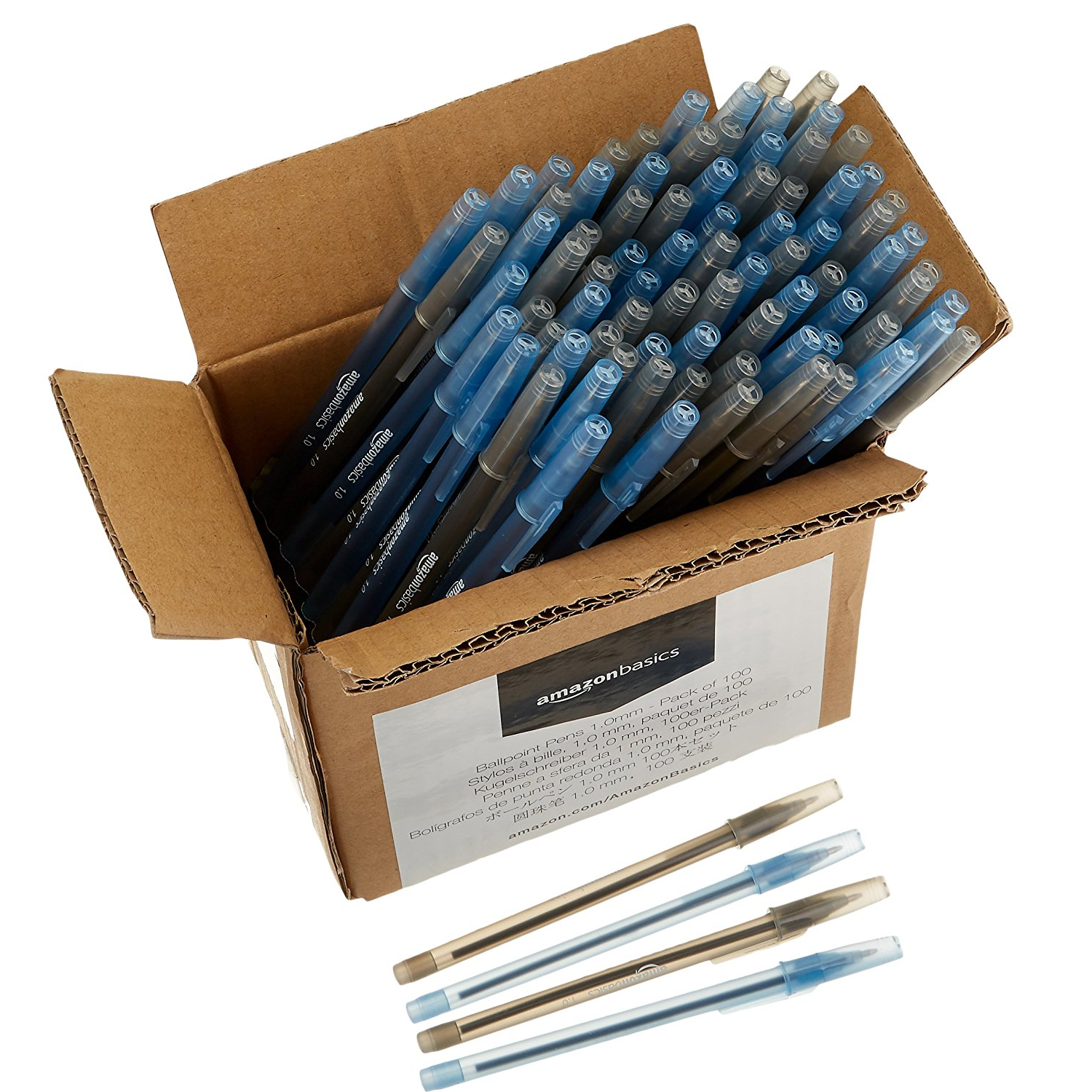 AmazonBasics Ballpoint Pens Pack of 100 Only $4.12! (Add On-Item)