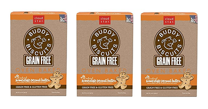 loud Star Grain Free Oven Baked Buddy Biscuits Dog Treats 12 Pack Only $13.59!