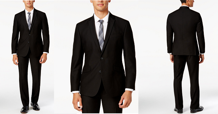 Macy’s: Men’s Suits Now 70-80% Off + Extra 20% Off! Slim-Fit Black Suit Only $67.99!