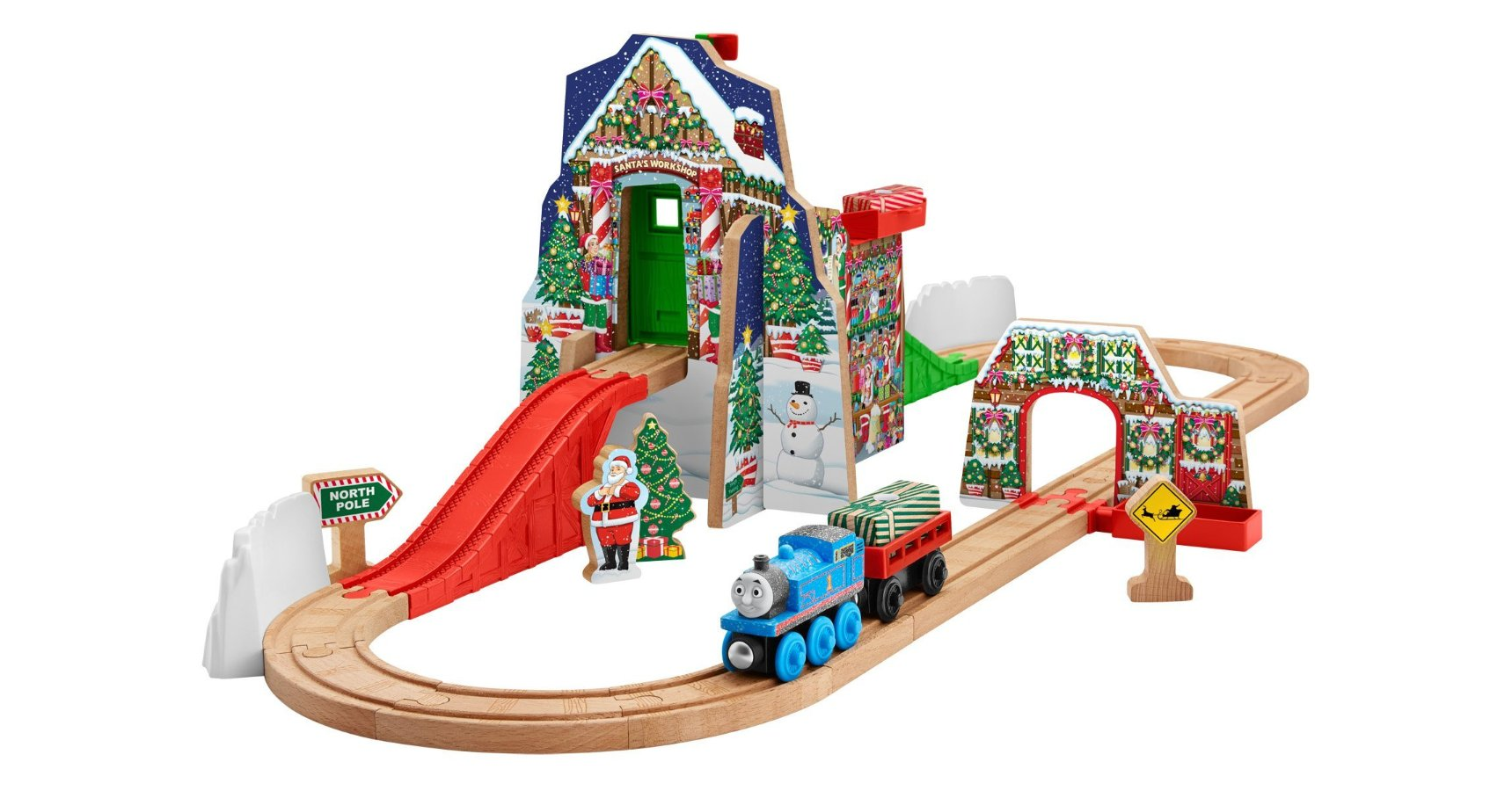 Fisher-Price Thomas the Train Wooden Railway Santa’s Workshop Express Only $32.99! (LOWEST PRICE)