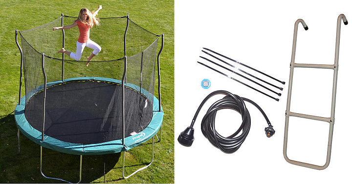 Sears: 12′ Trampoline with Enclosure Only $179.99 + Score a FREE Ladder & Mister Kit!