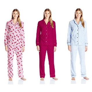 Women’s Packaged Notch Collar Microfleece Pajama Set Only $5.29 on Amazon!