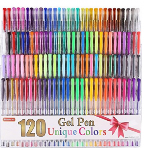 Shuttle Art 120 Unique Colors (No Duplicates) Gel Pen Set $19.89!