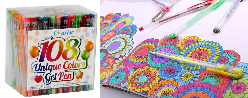 Courise 108 Unique Colors Gel Pen Set – Only $15.99!