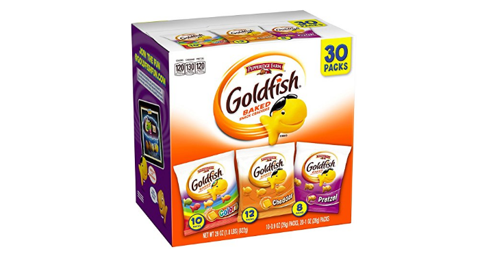Pepperidge Farm Goldfish Variety Pack (Box of 30 bags) Only $9.48 Shipped!