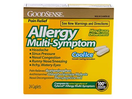 GoodSense Allergy Multi-Symptom Caplets, Cool Ice, 24 Count – Only $8.72!