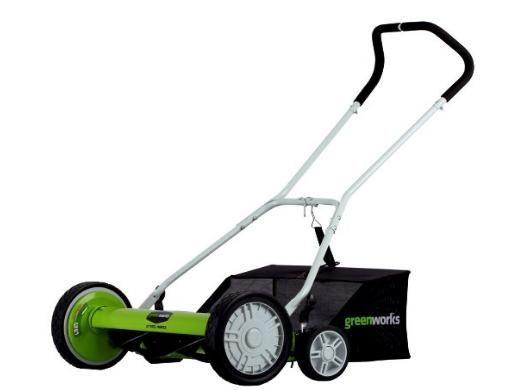 GreenWorks 18-Inch Reel Lawn Mower with Grass Catcher – Only $35.94!