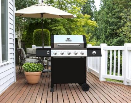 5-Burner Open Cart LP Gas Grill – Only $149!