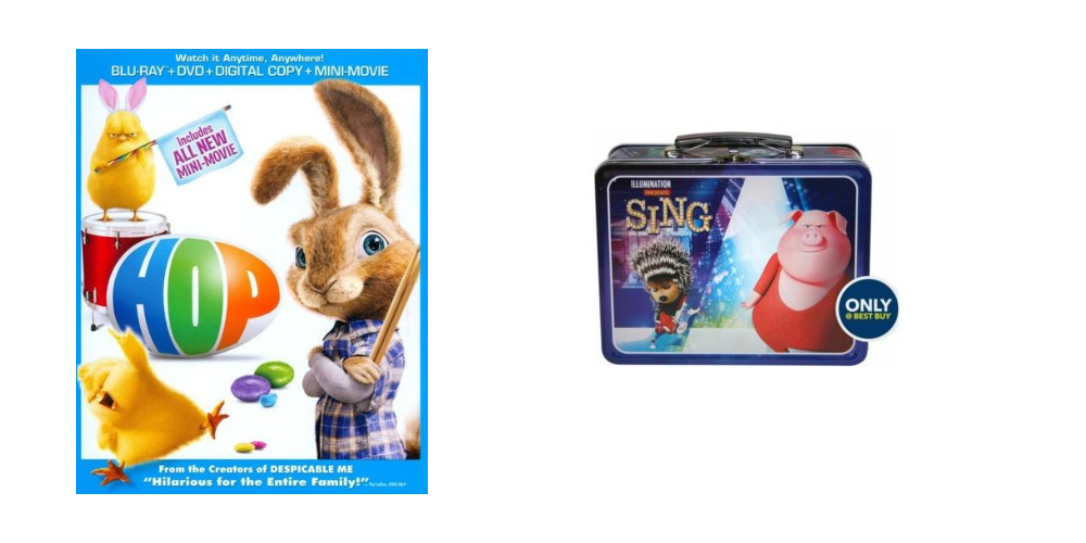 Hop on Blue-ray + DVD + UltraViolet and Sing Lunchbox Only $4.99!