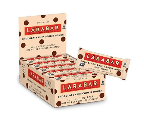 Larabar Gluten Free Bar, Chocolate Chip Cookie Dough, 1.6 oz Bars (16 Count) – Only $12!