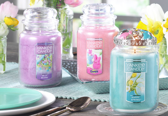 Yankee Candle Large Easter Candles Only $15 With Coupon!! Includes Peeps and Jelly Bean Scented!!
