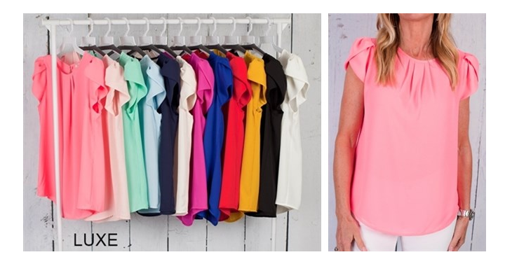 HURRY! Lexi Blouse Tops are Back in Stock for Only $16.99! (Reg. $38.99)