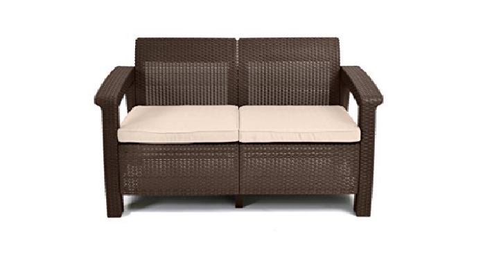 Keter Corfu Outdoor Patio Love Seat w/ Cushions Only $105.79 Shipped! (Reg. $199.99)