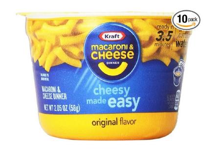 Kraft Easy Mac Original Cheese, 2.05-Ounce Microwavable Cups (Pack of 10) – Only $5.13!