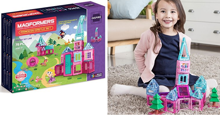 MAGFORMERS Princess Castle Set (78 Piece) Only $69.96 Shipped! (Reg. $149.99)