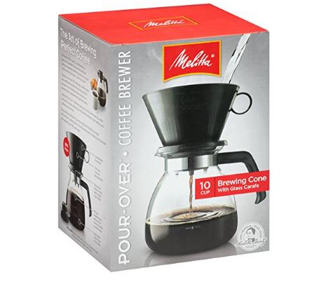 Melitta Cone Filter Coffeemaker 10 Cup, 1-Count – Only $7.92!
