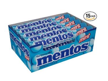 Mentos Rolls, Mint, 1.32 Ounce (Pack of 15) – Only $7.44!