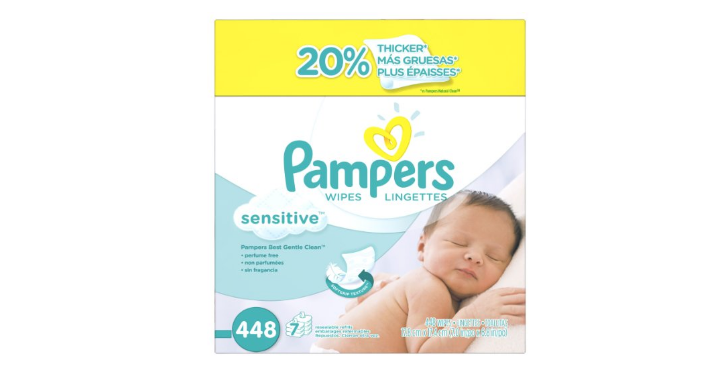 Pampers Baby Wipes Sensitive (448 Count) Only $10.39 Shipped!
