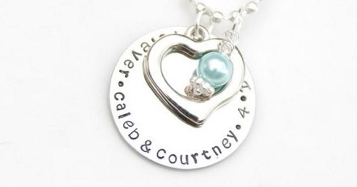 Personalized Mothers Love Necklace – Only $8.99!