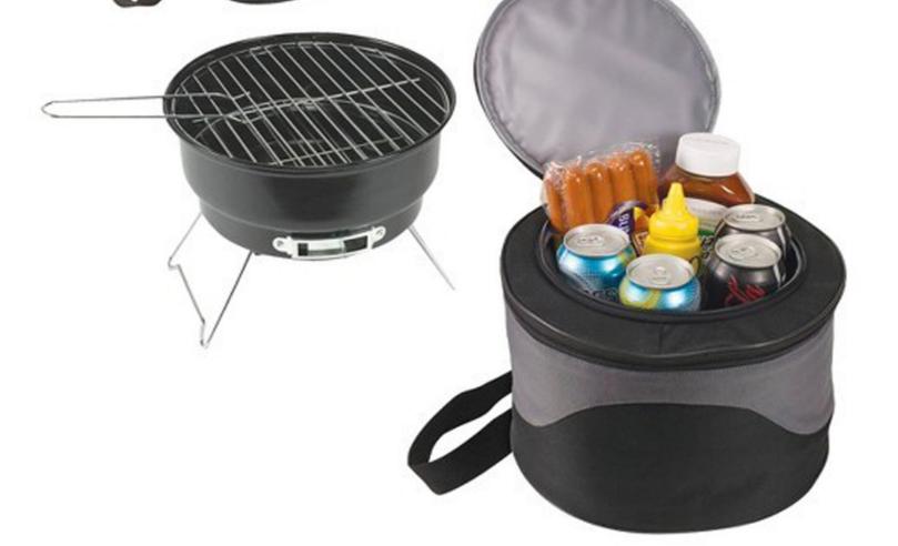 KooLuLu Picnic Time Caliente Cooler Tote with 10″ Charcoal BBQ – Only $19.99!