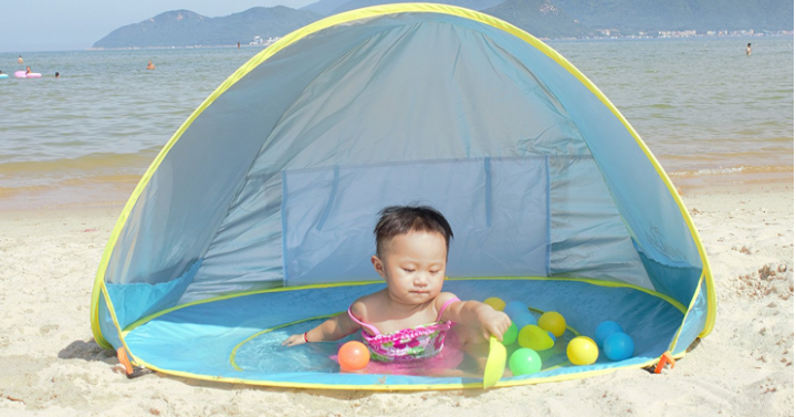 MonoBeach Pop up Baby Beach Pool Tent Only $33.99!