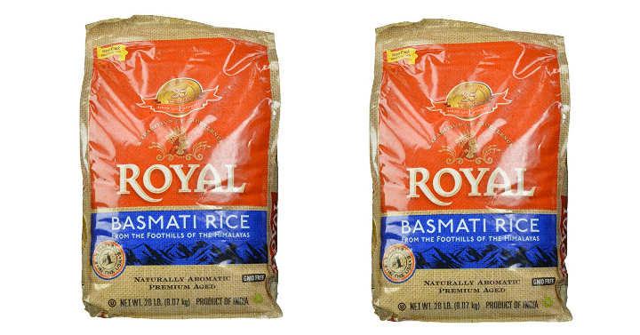 Royal Basmati Rice 20-Pound Bag Only $15.98!