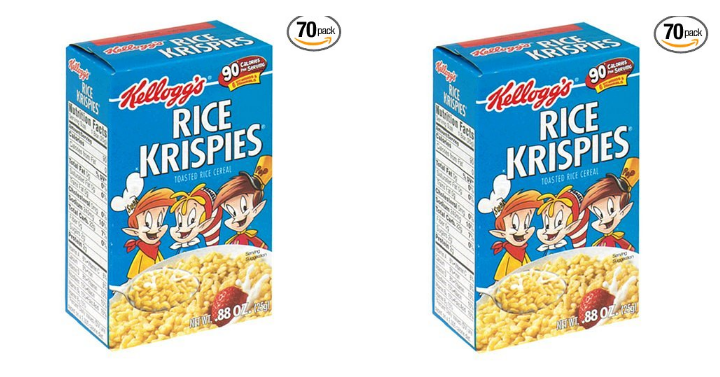 Kellogg’s Rice Krispies Cereal-Individual Boxes (Pack of 70) Only $10.73!