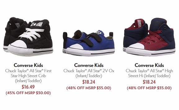 Converse All Star Chuck Taylor Shoes For the Kiddos From $16.49!!