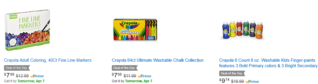 Save up to 40% off Select Crayola Items! Priced from $5.99!