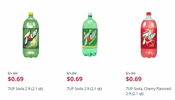 SODA DEAL: 7UP 2 Liters Only 69¢ + Free Store Pickup!